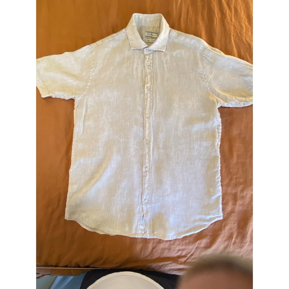 Santorini Linen Collection Shirt Men Large sku61